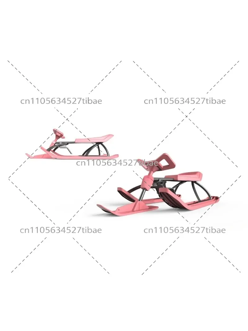 Snowfield Bestseller Sled for Children And Adults - Free Skating Snowmobile Fun Winter Outdoor Activity