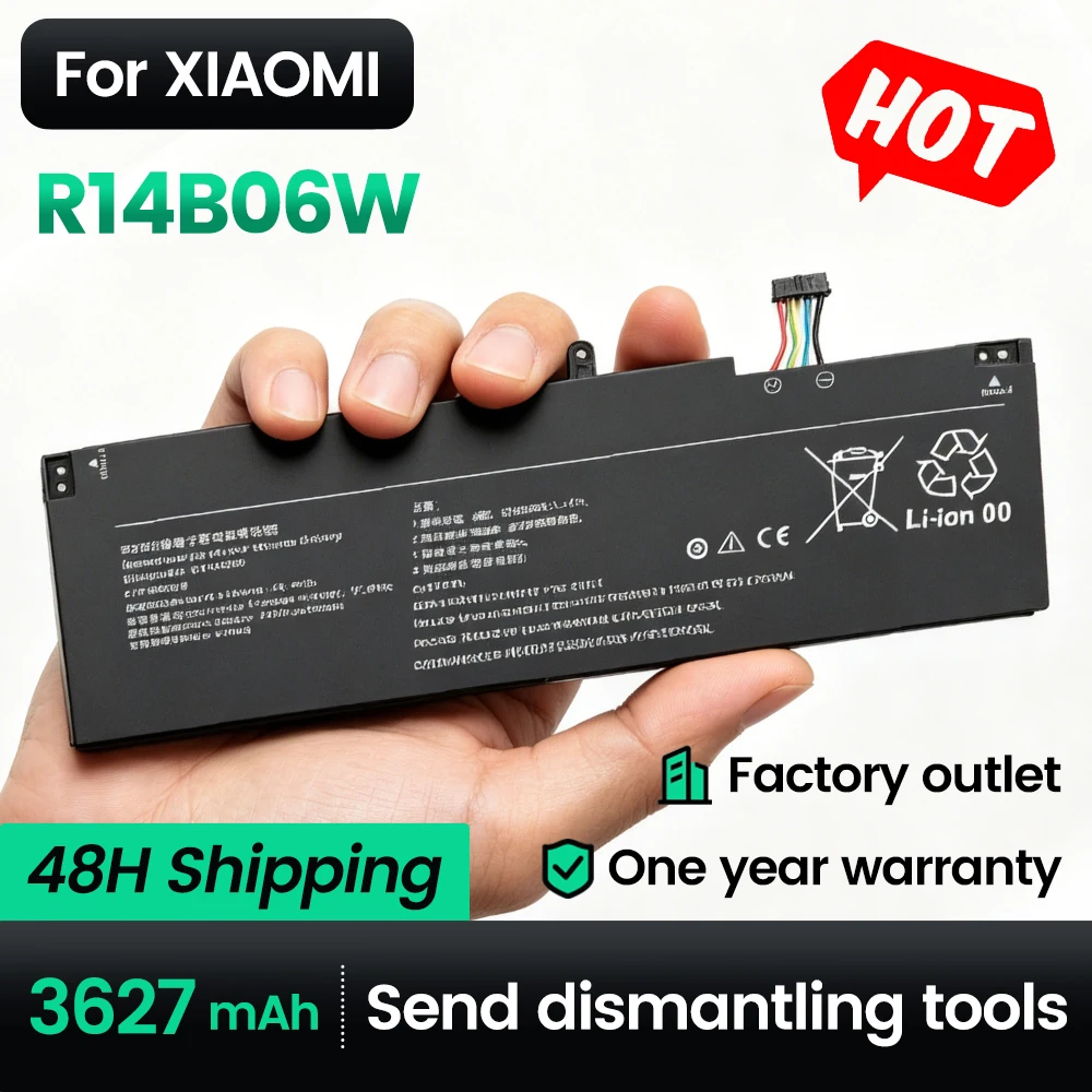 

R14B06W Laptop Battery for RedmiBook Pro14 2022 XMA2008-AD/DL/EL/DD XMA2003-AJ/AB 3627mAh/56Wh Xiaomi Aparts