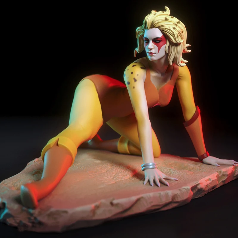 1/24 スケール樹脂置物ヒョウ柄女の子クロール Nsfw DIY 2 バージョン組み立てるモデルキット未組み立て未塗装