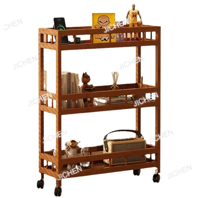 

Kitchen multi-functional storage rack, crevice trolley, household living room mobile bathroom multi-layer floor-standing storage