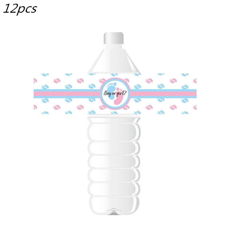 Rosa blau Junge oder Mädchen Geschlecht offenbaren Babyparty Party Einweggeschirr Set Pappteller Tassen Banner Ballondekoration – Detail 7