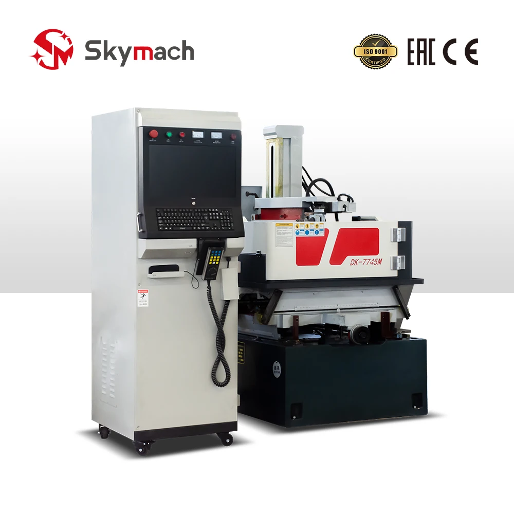 Airow DK7745 Economical 3 Axis CNC Wire Cut EDM Machine for Metal Fast Speed with Core PLC Motor Pump Components