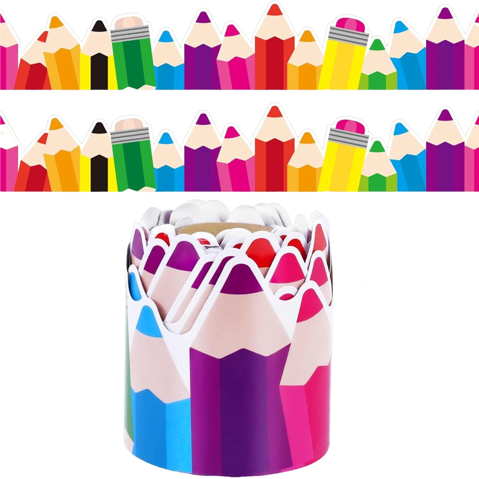 Eye-Catching Pencil Patterns Border Trim Choice For Schools Families Display Borders For Classrooms