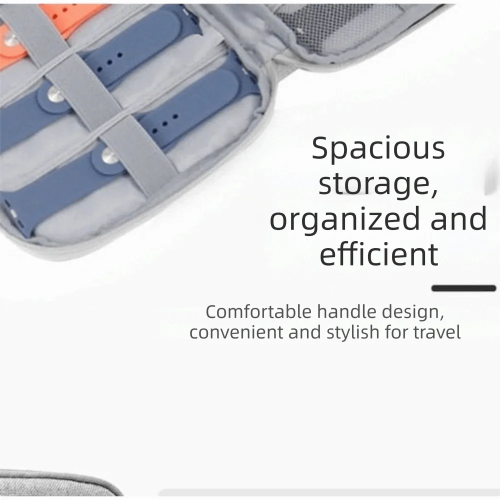 Large Capacity Watchband Box Multifunction Storage Bag Watchband Storage Case Practical Watchband Storage Box Data Cable Storage