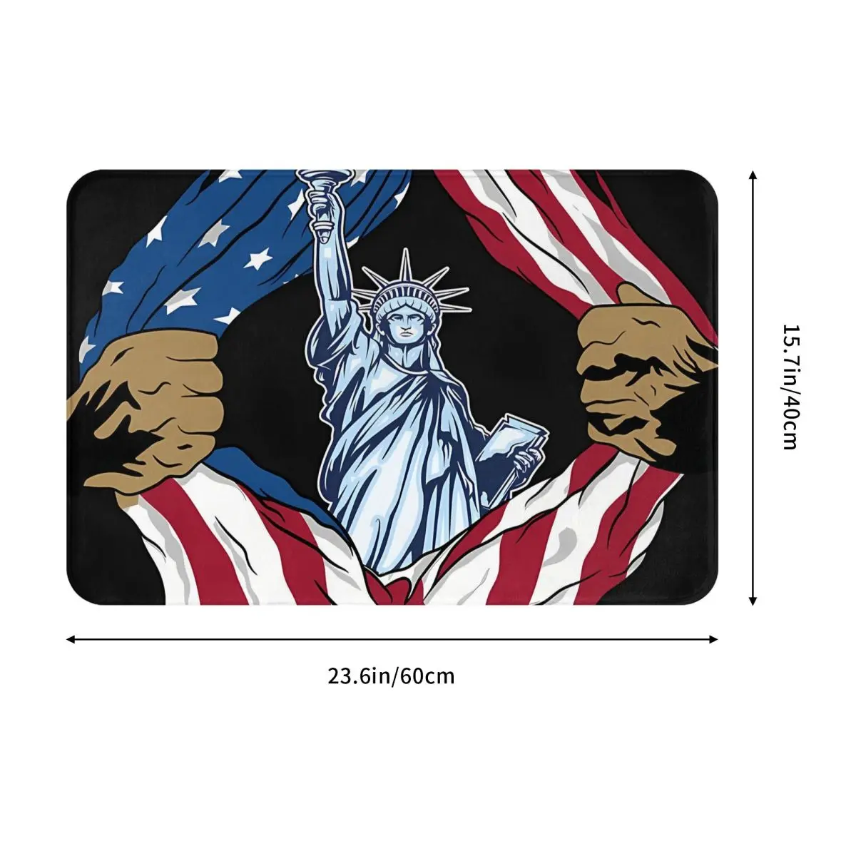 Copy Of Memorial Day Tribute Female Soldier Illustration AI Generated Bedroom Mat Rug Home Doormat Kitchen Carpet Balcony