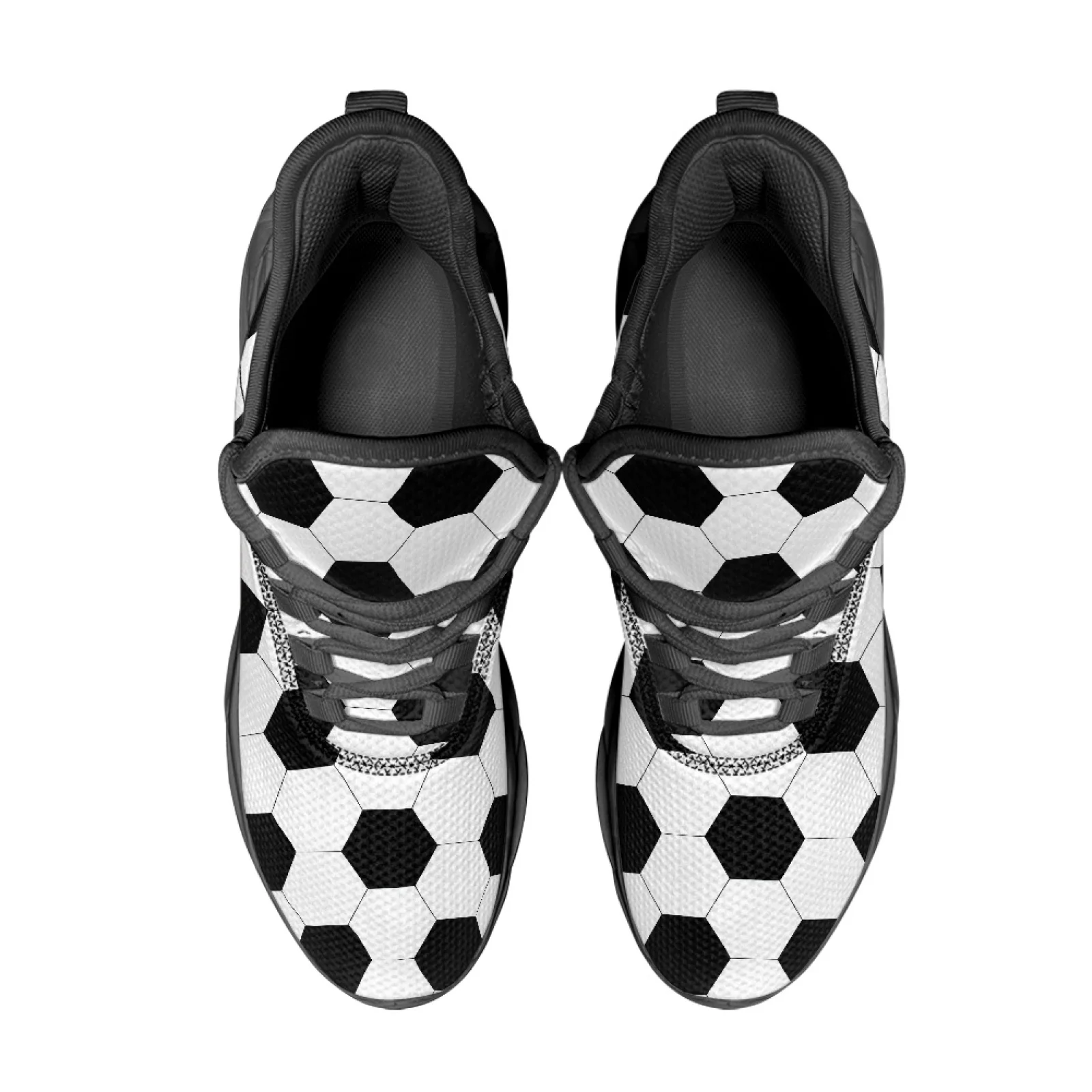PENSTROLL Football Pattern Men's Running Shoes Mesh & EVA Men's Blade Sneakers Comfortable Fashion Sneakers for Hiking