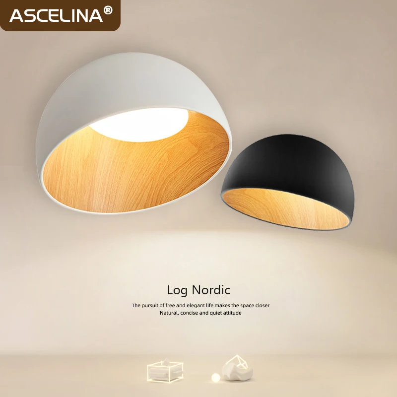 

Nordic LED Ceiling Light Iron Acrylic Bowl Ceiling For Bedroom Study Corridor Cloakroom Balcony Living Room Home Decoration Lamp