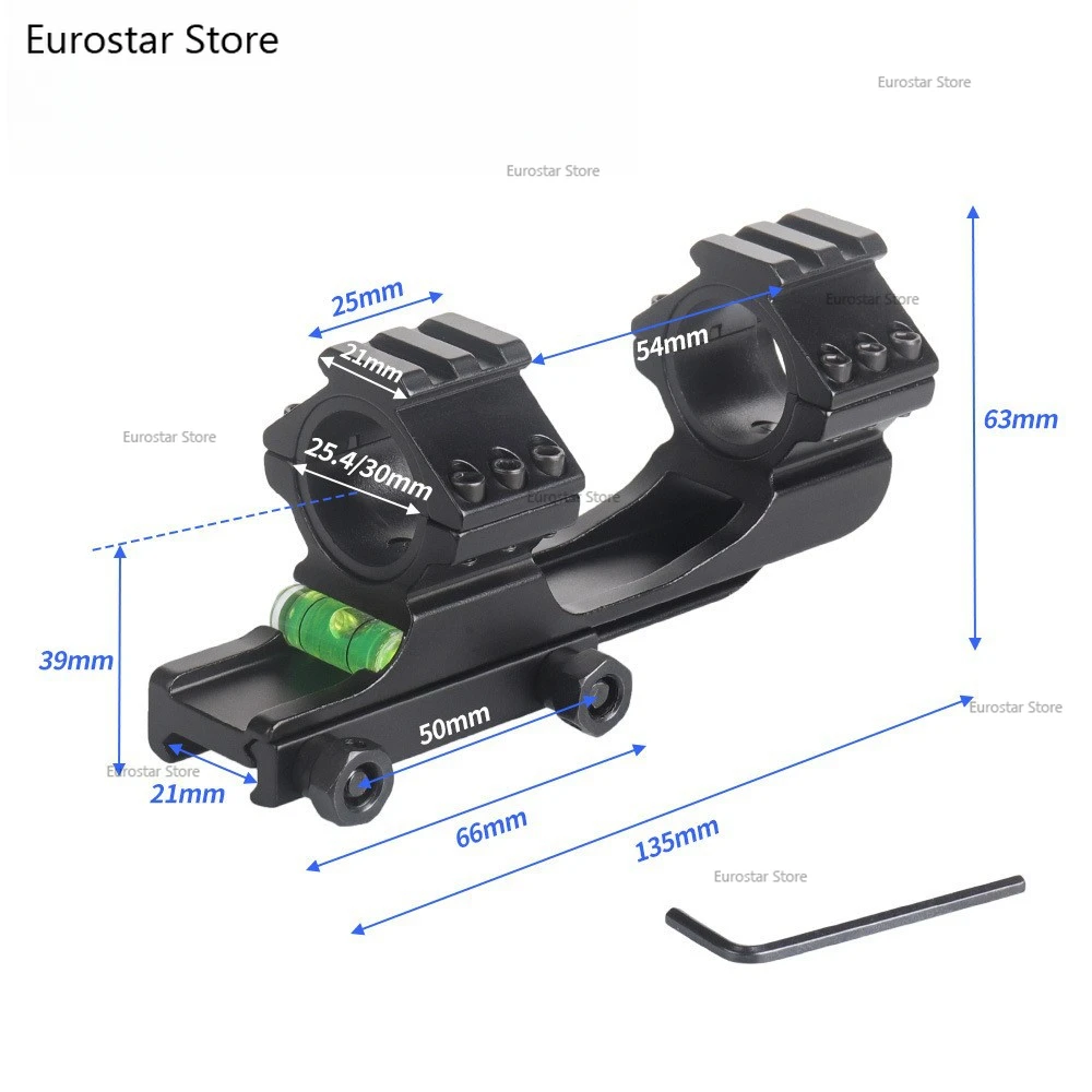 ناقلات البصريات X-ACCU 30/34 مللي متر قطعة واحدة تتوافق وحلقات Picatinny جبل 0/20 نوع MOA مع التصنيع باستخدام الحاسب الآلي للسكك الحديدية 9 مللي متر/20 مللي متر