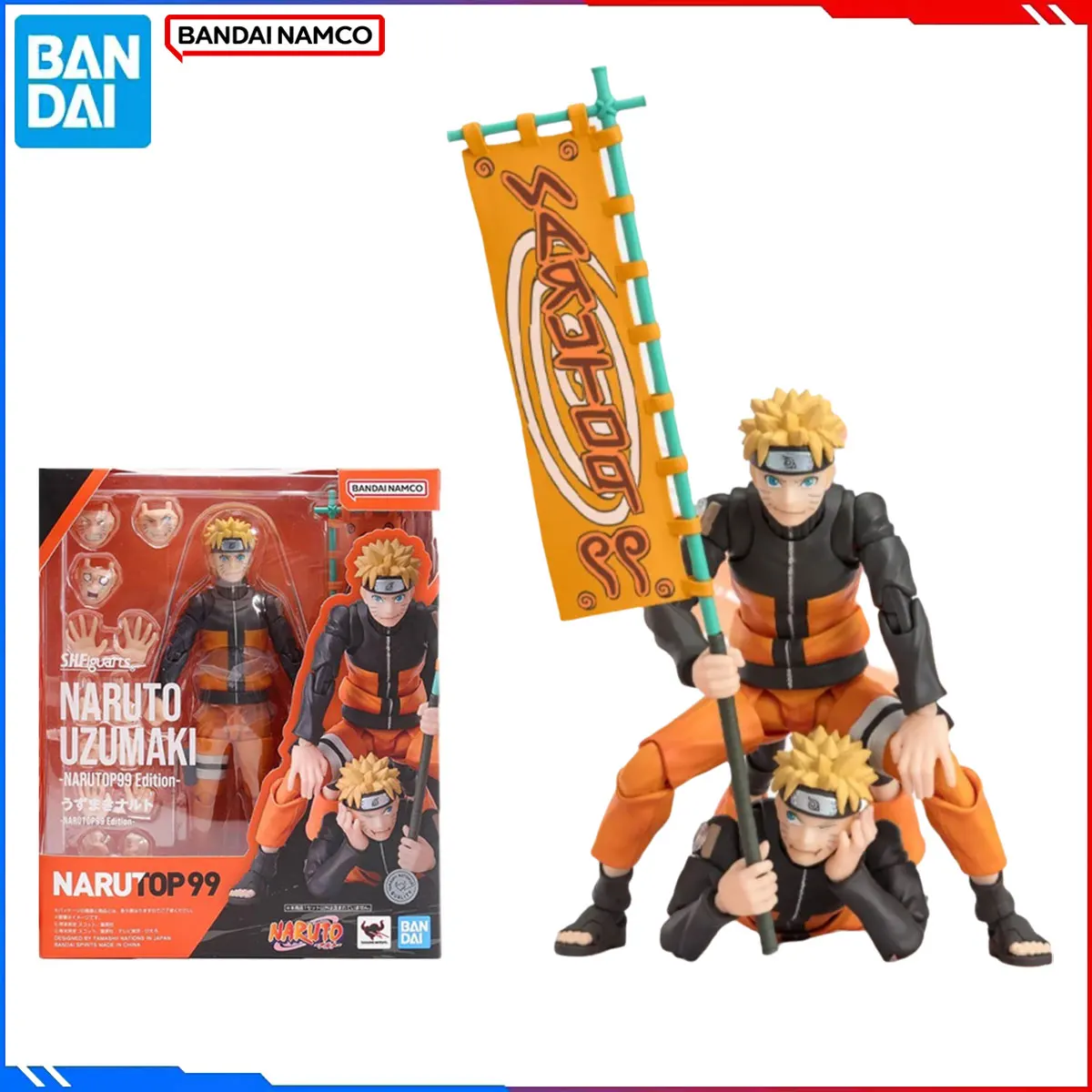 

Подлинная Bandai, оригинальная фигурка Наруто, модель комплекта SHF 1/12, аниме-фигурки Наруто Узумаки Наруто P99, экшн-модель, игрушка, Рождественский подарок