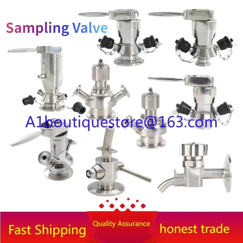 Stainless steel welding sampling valve Quick-loading aseptic food hygiene manual sampling valve 316