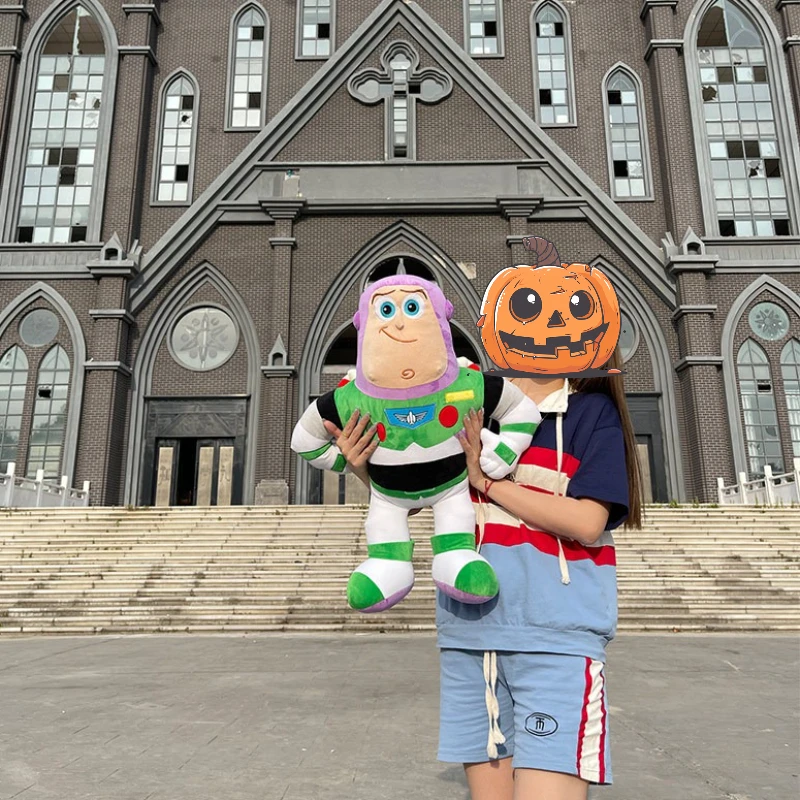 

Anime Disney Toy Story Cute Buzz Lightyear Action Figure Soft Plush Doll Throw Pillow Home Decoration Children Birthday Gifts