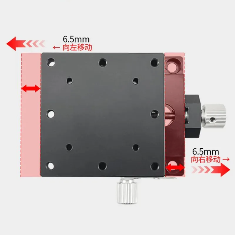 

LWFX60-L Manual Linear Stage XY Axis with Precision Lead Screw Drive Dovetail Slide Table 60x60mm Travel ±9mm