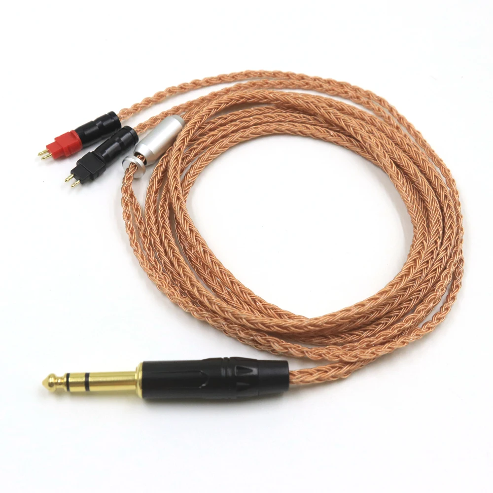 

6.35 2.5mm 3.5mm XLR Balanced 16 Core 99% Earphone Cable For Sennheiser HD580 HD600 HD650 HDxxx HD660S HD58x HD6xx Headphone