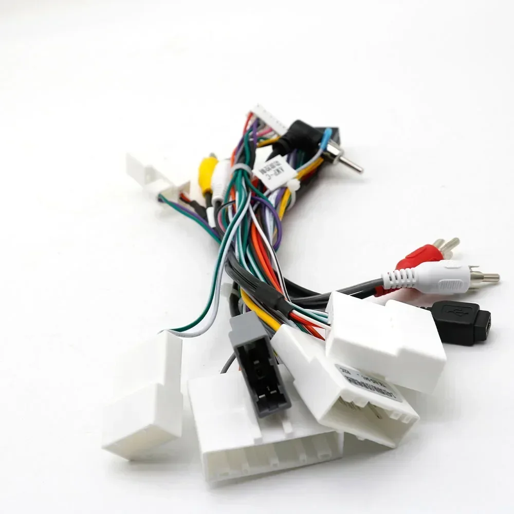 Car Radio Stereo Wiring Harness Cable Adapter Android 16pin For Nissan Murano Qashqai j10 j11 X trail Tiida