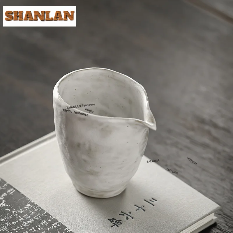 

230ml Powder Yin Olecranon Tea Pitcher Divide Tea Cha Hai Dispenser Household Justice Cup Puer Fair Mug Drinkware Supplies Gifts