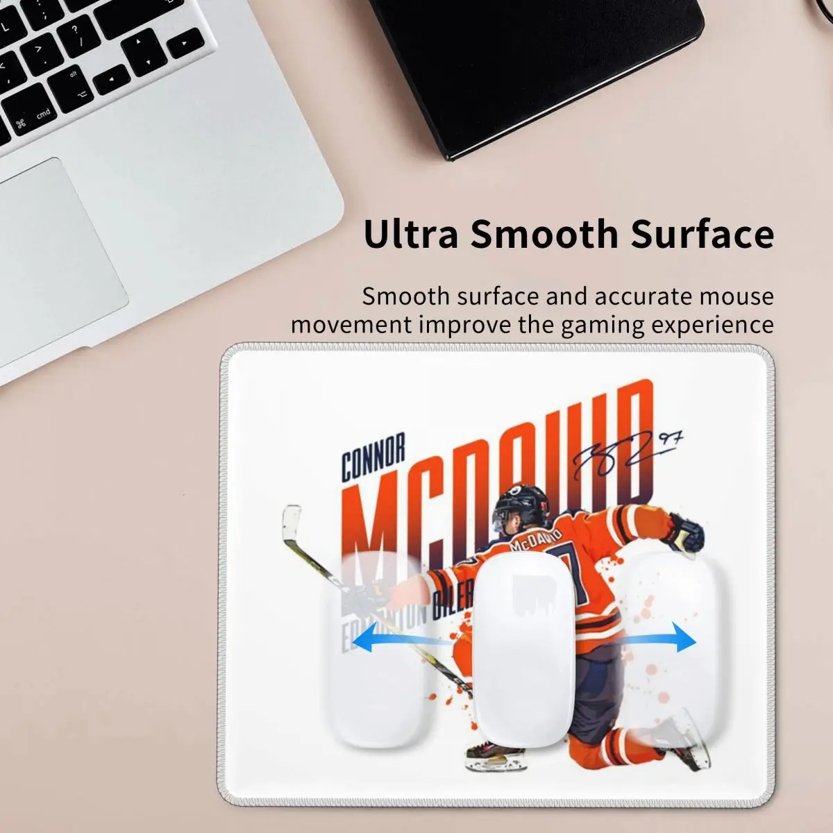 

Connor McDavid 97 For Edmonton Oilers Fans Mouse Pad Computer Keyboard Mouse Mat Gaming PC Laptop Desk Mat Office Table Mats