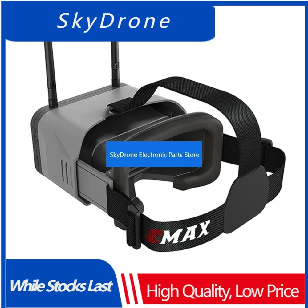 SkyDElEMAX Transporter 2 FPV Goggles 4.3 Inch 5.8G 40CH Adjustable Focal Detachable Monitor, Built-in Battery & DVR For RC FPV P