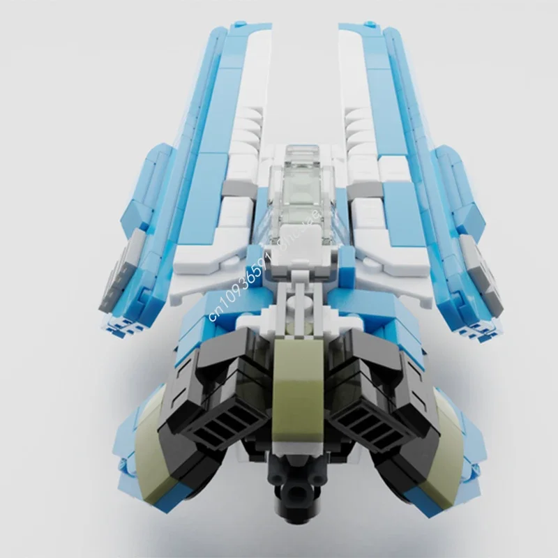 346 piezas MOC Wipeout HD - Assegai Dev Mini con soporte, bloques de construcción, regalo de Navidad para adultos, coleccionista, antiestrés, arquitecto