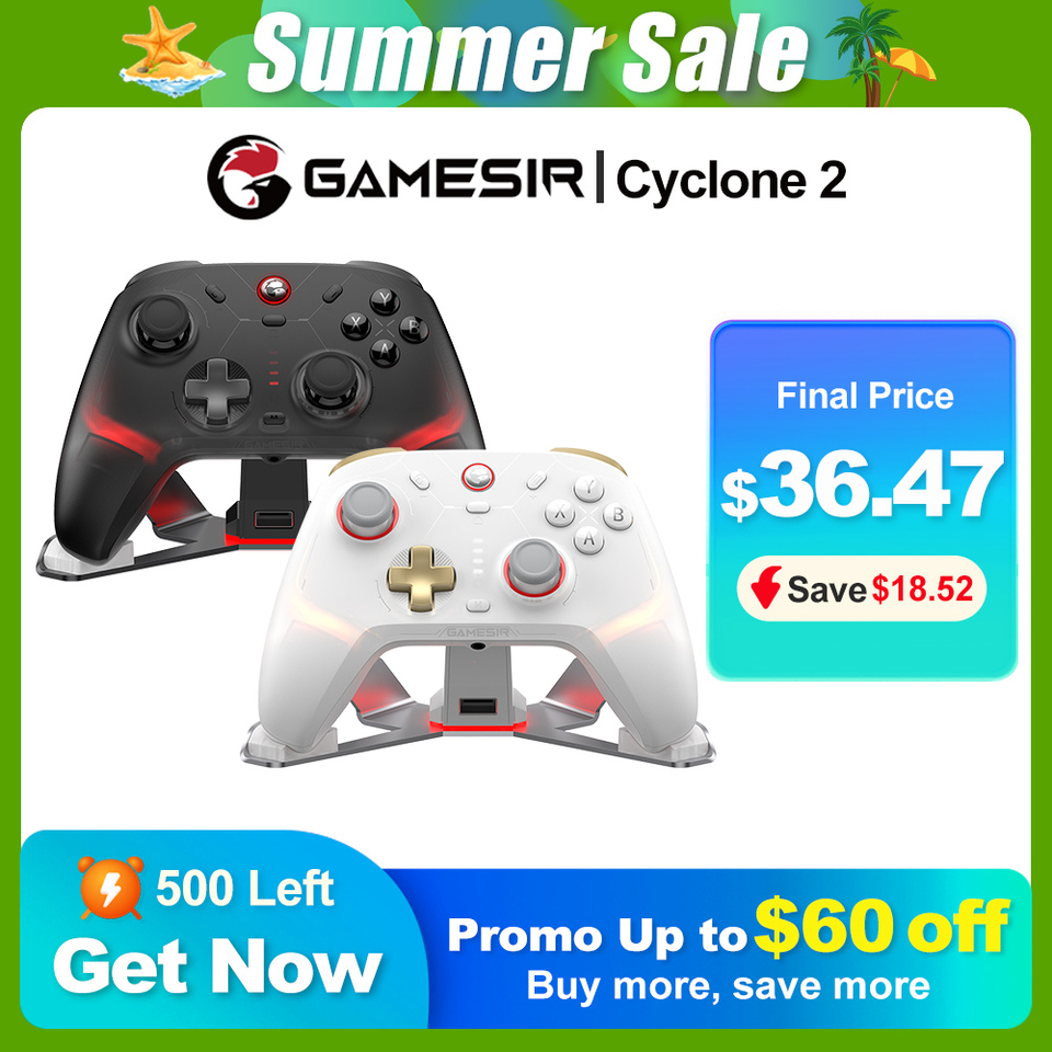 Gamesir Cyclone 2 Controller Nintendo Switch PC Joystick Wireless Gamepad Pro Controller Bundle Edition +$5 Get Controller Case