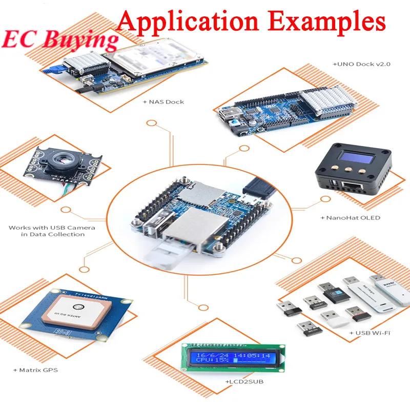 WuKongPi Allwinner H3 Zero Development Board Module 256MB/512MB Single Board Computer Linux Development Quad Core Open Source