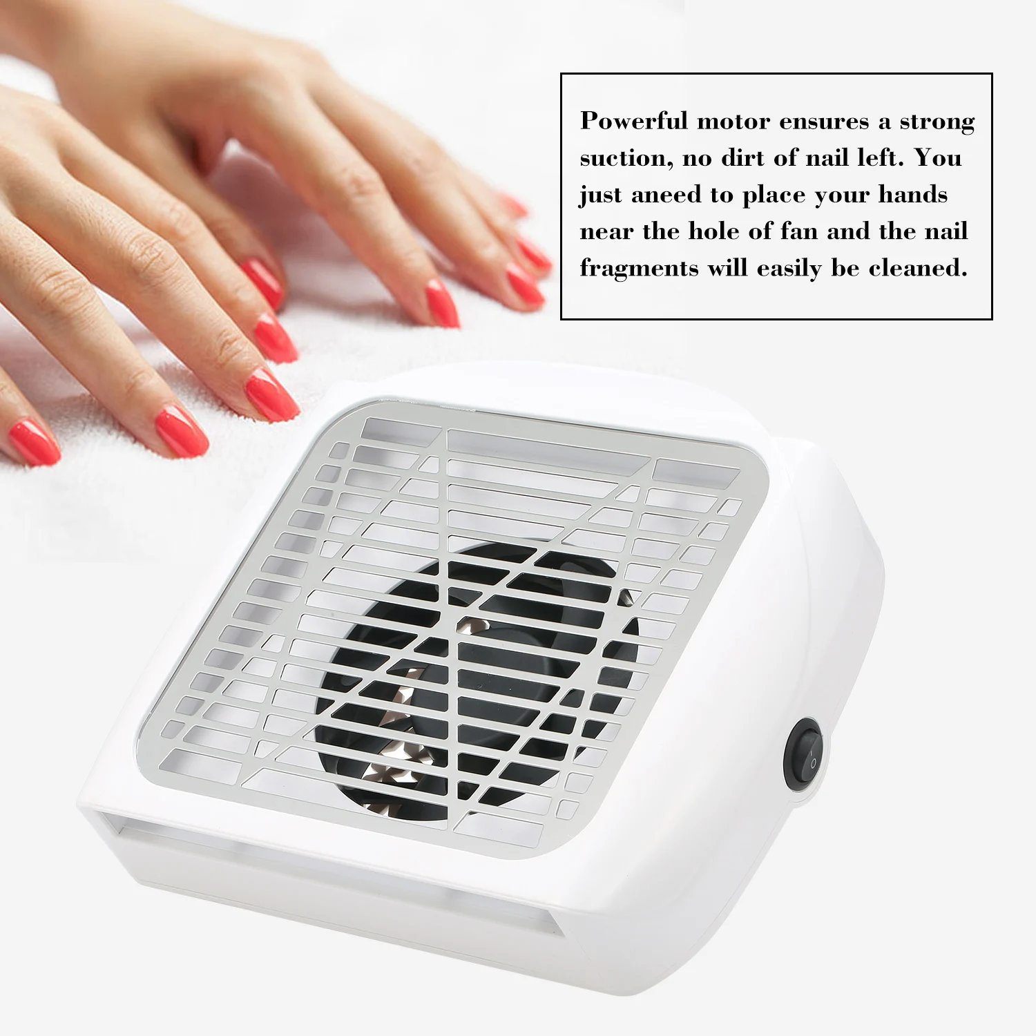 

80W Nail Dust Collector Nail Machine Vacuum Cleaner Nail Filter Nail Art Suction