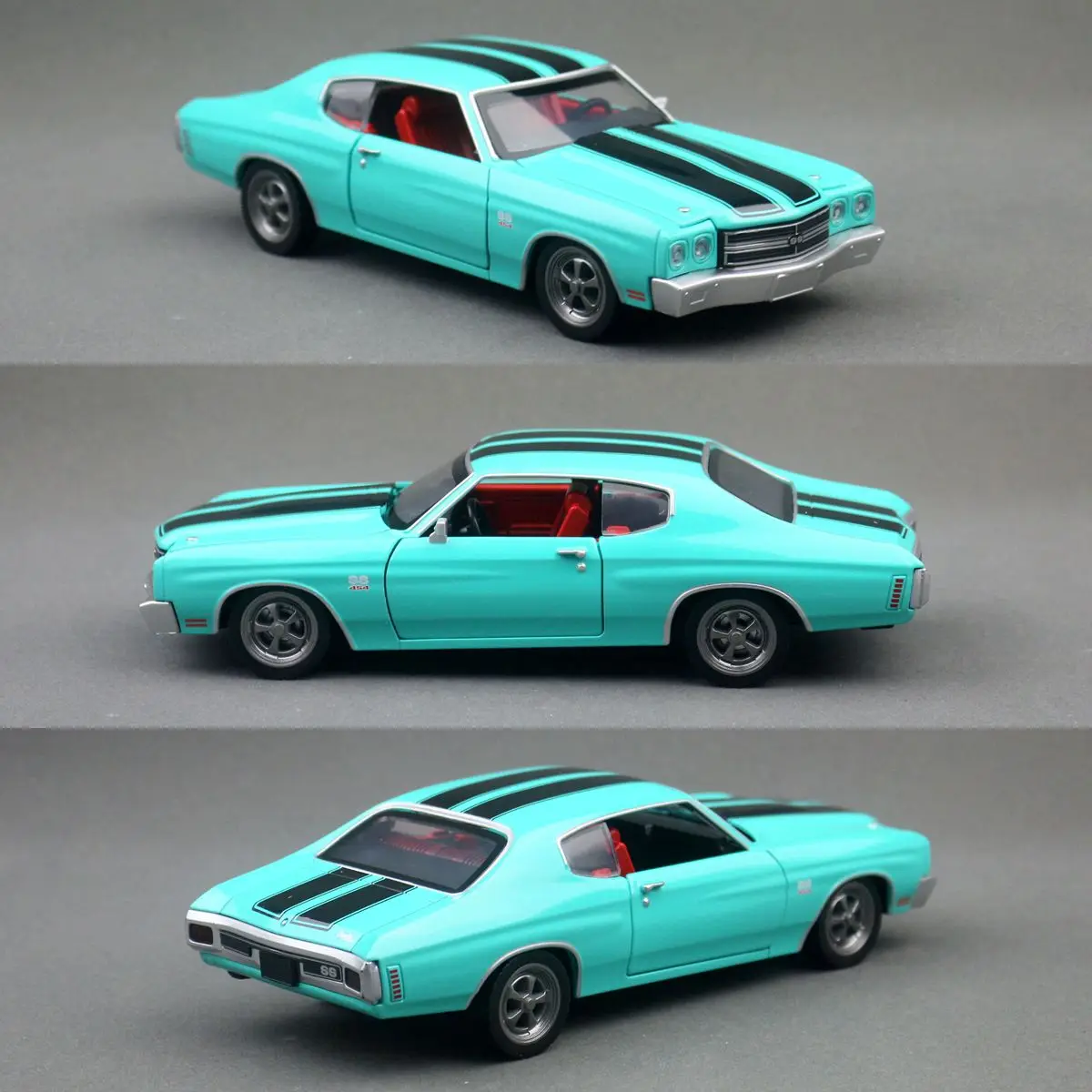 1/24 Chevrolet Chevelle 454 1970 Vintage Toy Car Model Diecast