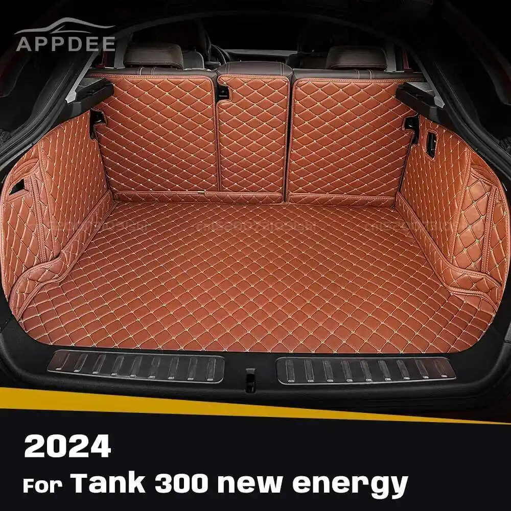

Для Tank 300 new energy 2024, автоматический коврик для багажника с полным покрытием, автомобильный антигрязный коврик, защитный коврик, грузовой вкладыш, аксессуары для интерьера