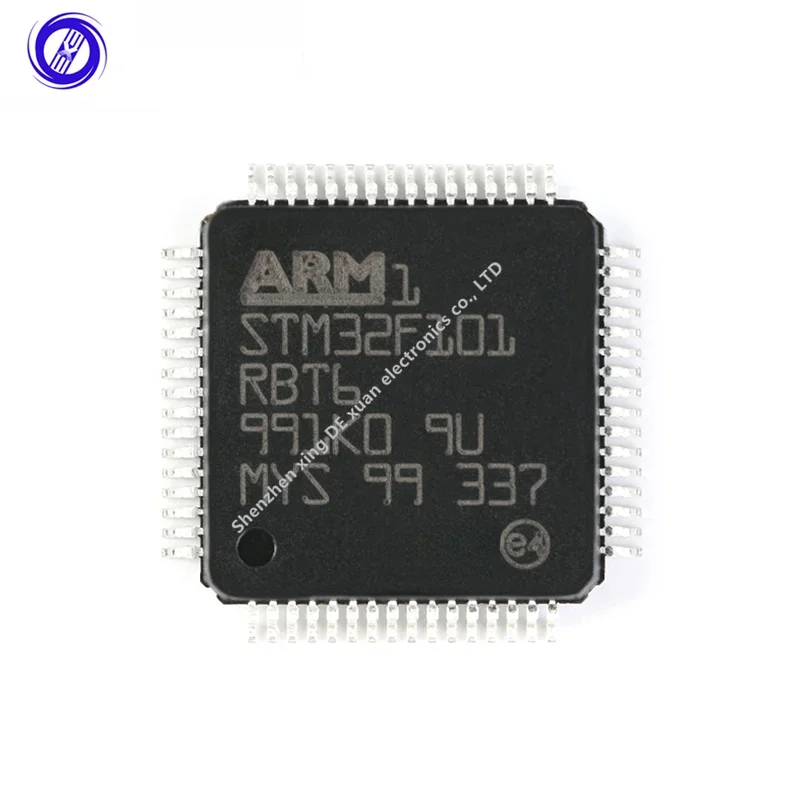 Original STM32F101RBT6 LQFP-64 ARM Cortex-M3 32-bit microcontroller MCU