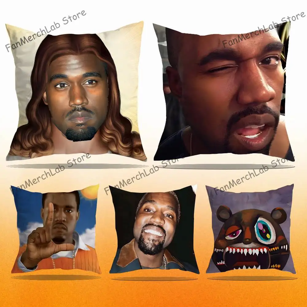 K-Kanye West Yeezus Ye Jesus Pillow Case For Sofa Decor Car Office Room Printing Cushion Cover Decorations and Protector