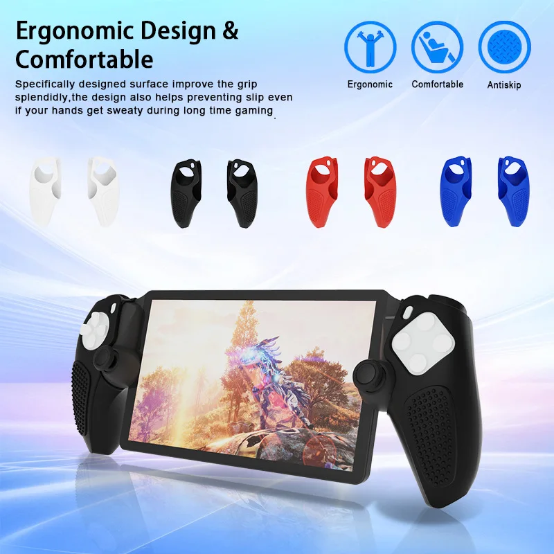 

For PlayStation Portal Grip Split Silicone Protective Cover Game Console Accessories Enhanced Hand Feeling