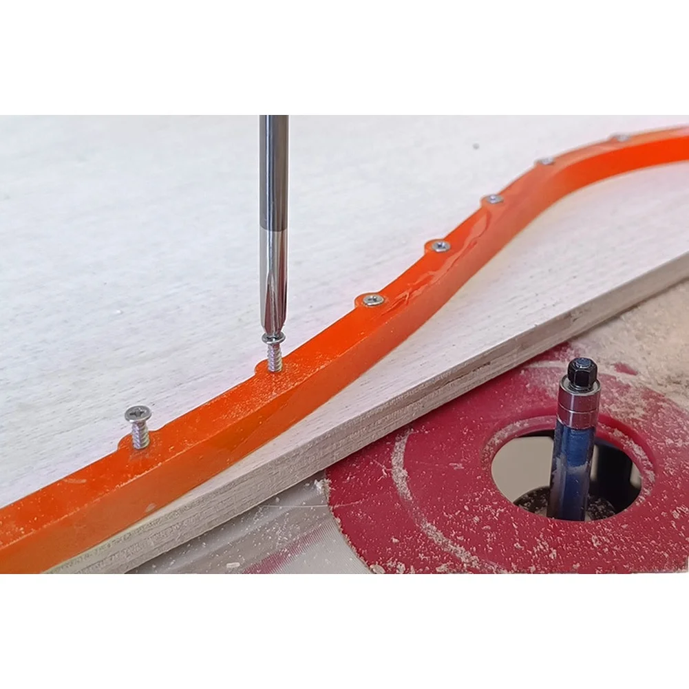 1pc 0.5/1.5/2.0M Woodworking Template Strip Gear-Type Molding Bar Flexible Contour Strip For Wood Milling Accessories