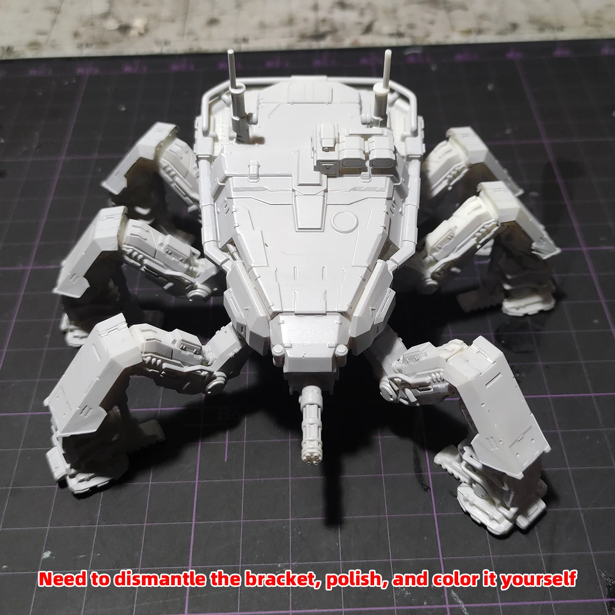 1/72 Modellbausatz 3D Harz Miniatur Diorama Gebäude Unbemalt Sci-Fi Mecha Panzer Hexapod DIY – Detail 4