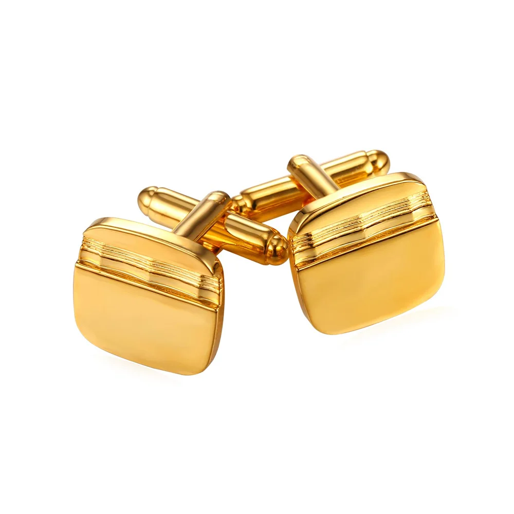 ChainsPro Cufflinks For Mens Vintage Gold/Rose Gold/Black/Silver Color Cuff Links Cuff Button Wholesale Luxury Men Jewelry C122