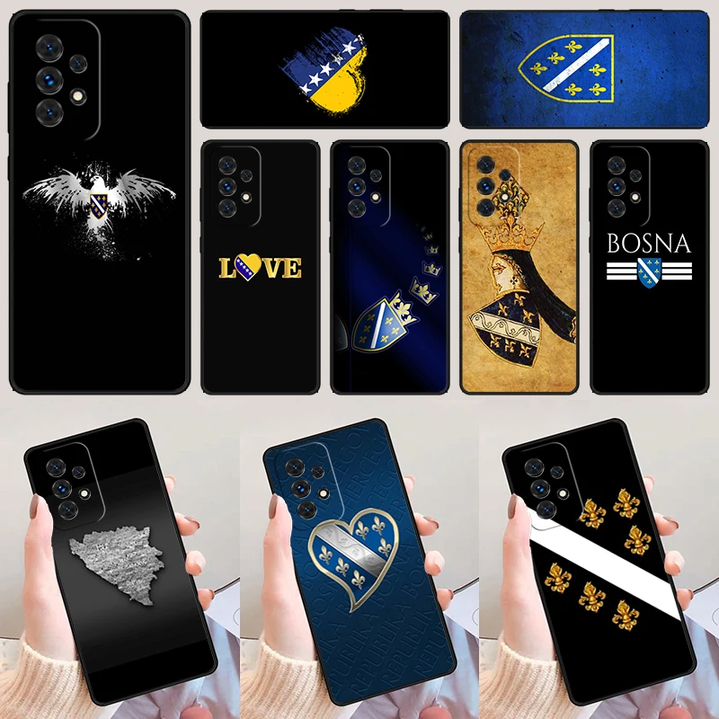 Bosna i Hercegovina Heart phone case For Samsung Galaxy A42 A31 A40 A51 A71 A32 A80 A91 A52 A72 A20e A21S A50 A70 A11 A12 Cover