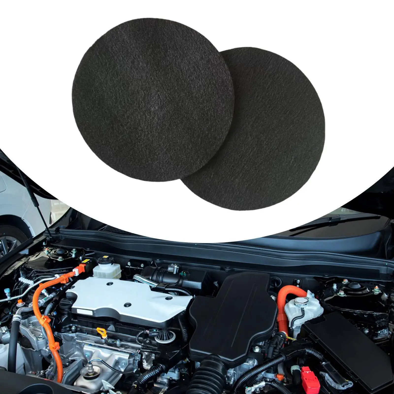 2x Oil Drain Splash Pads, Multipurpose, Replaces, Car Accessories Polyester, Practical, Splatter Prevent Pad Oil Change Mat