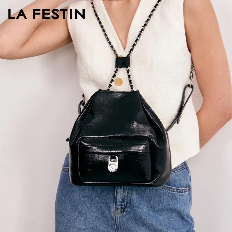 LA FESTIN 2024 New Backpack Women\'s bag Designer Luxury Bag Shoulder Bags Fashion Ladies Bags Leather Bag Small Bags