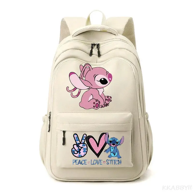 Nowe plecak z motywem Stitch chłopcy chłopcy Printe nastolatki torby szkolne na laptopy kreskówki Anime kobiety mężczyźni podróżują Mochila Escolar