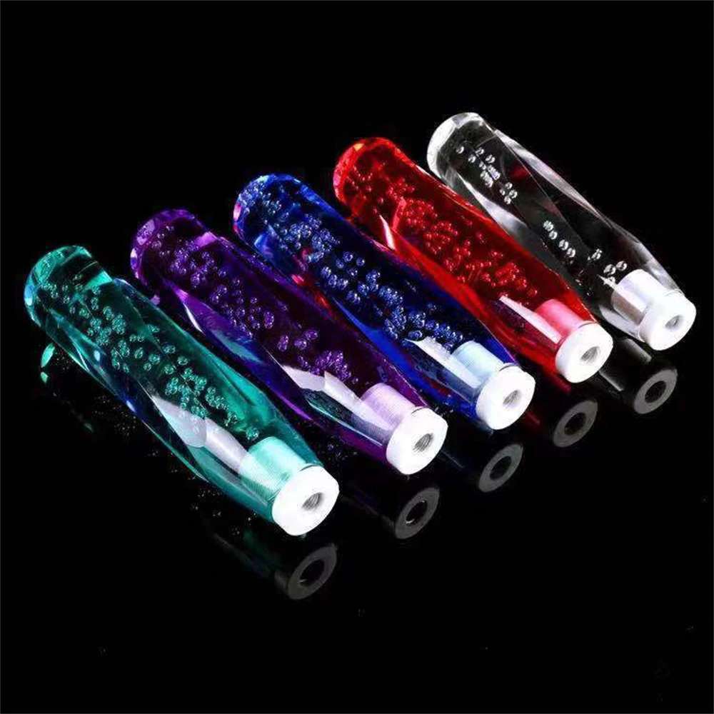 

15cm Car Resin Stitching Color Multicolor Gear Shift Knob Crystal Bubble Gear Shift Knob Colorful Shifter Lever Knobs