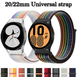 Universal Band for Samsung Galaxy Watch 3 46mm Pro Active 2/Gear S3 Nylon Loop Bracelet For Huawei Watch GT 2 3 Strap 22mm 20mm