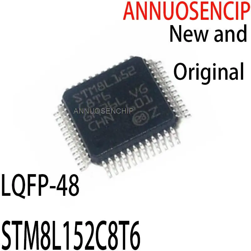 1PCS New and Original STM8L152 C8T6 8L152 C8T6 8L152C8T6 LQFP-48 STM8L152C8T6