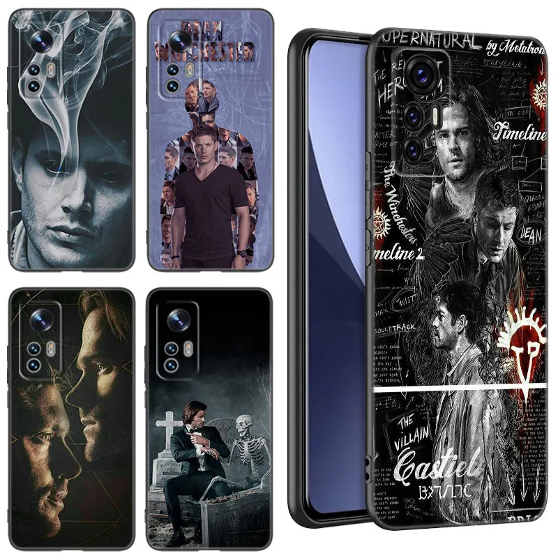 Supernatural Black Silicone Phone Case For Xiaomi Mi 9 SE 8 10T 11 12 13 Lite 9T 11T 12S 12T 13T 14 Pro 5G NE 11i 12X