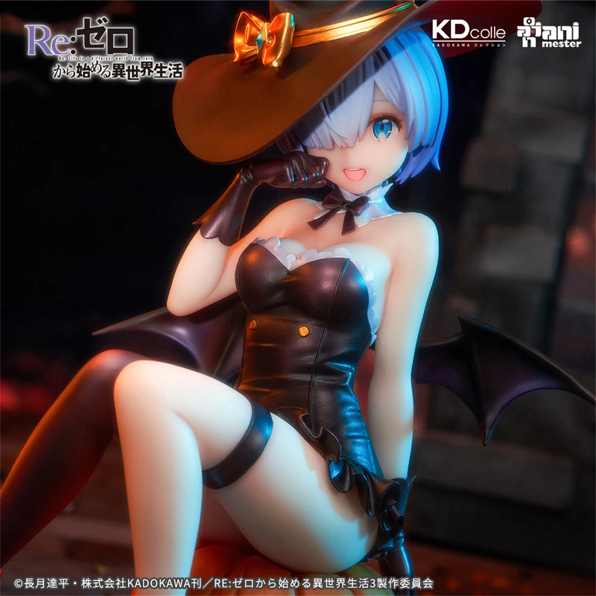 Originele AniMester Re: 0 Rem & Ram Phantom Night Enchantress ver Anime Figuur PVC Collectible Model Satuette Speelgoed Ornament Gift
