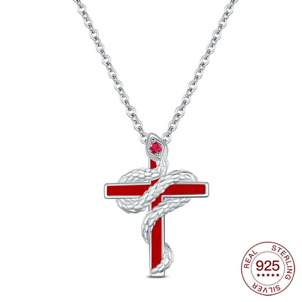 Women's 925 Sterling Silver Heart & Moon Necklace