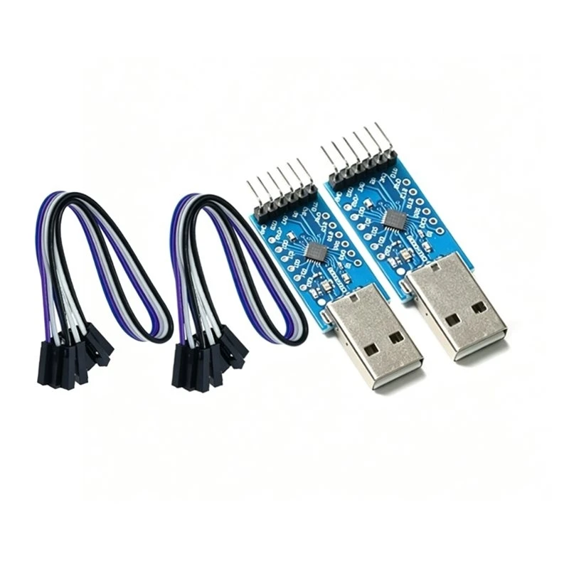 【A43M】For Serial Debugging Adapter Board 2Pcs CP2104 USB 2.0 To TTL UART Module For Serial Converter STC Programmer Replacement
