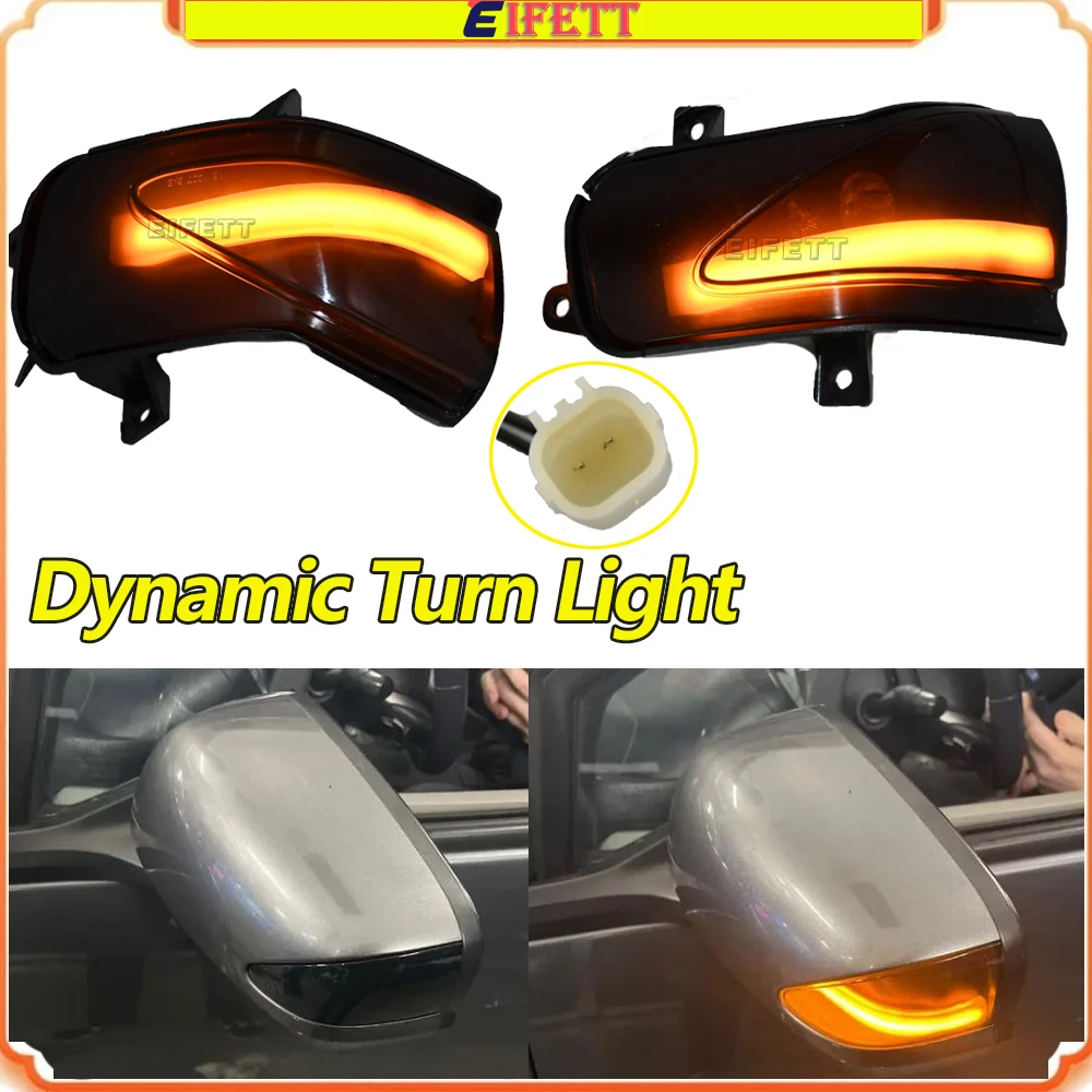 2x Dynamic Side Mirror Blinker Light LED Turn Signal Lamps For Honda Fit Jazz GE6 GE8 Insight ZE2 Facelift