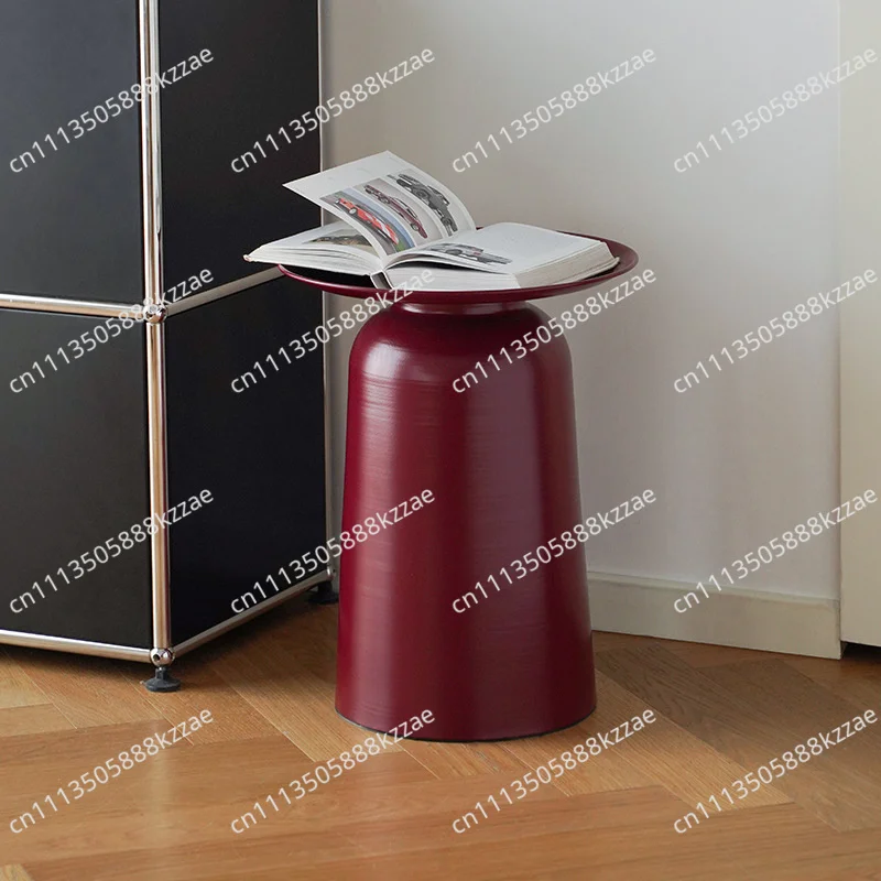Nordic Modern Home Furniture Round Tables Luxury Portable Living Room Decoration Tee Table Solid-colored Metal Design Tables