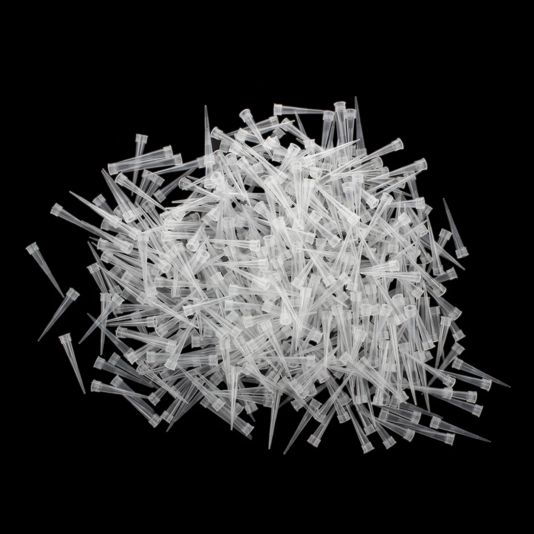 BHBL Laboratory Clear White 10UL Lab Liquid Pipette Pipettor Tips 1000 Pcs