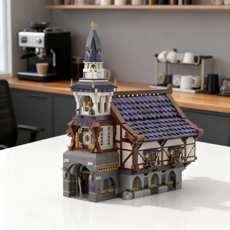

4001pcs MOC Rathaus Town Hall Castle Model Building Blocks DIY Gift Creative Collectible Display Decor Premium Adult Kids Desk