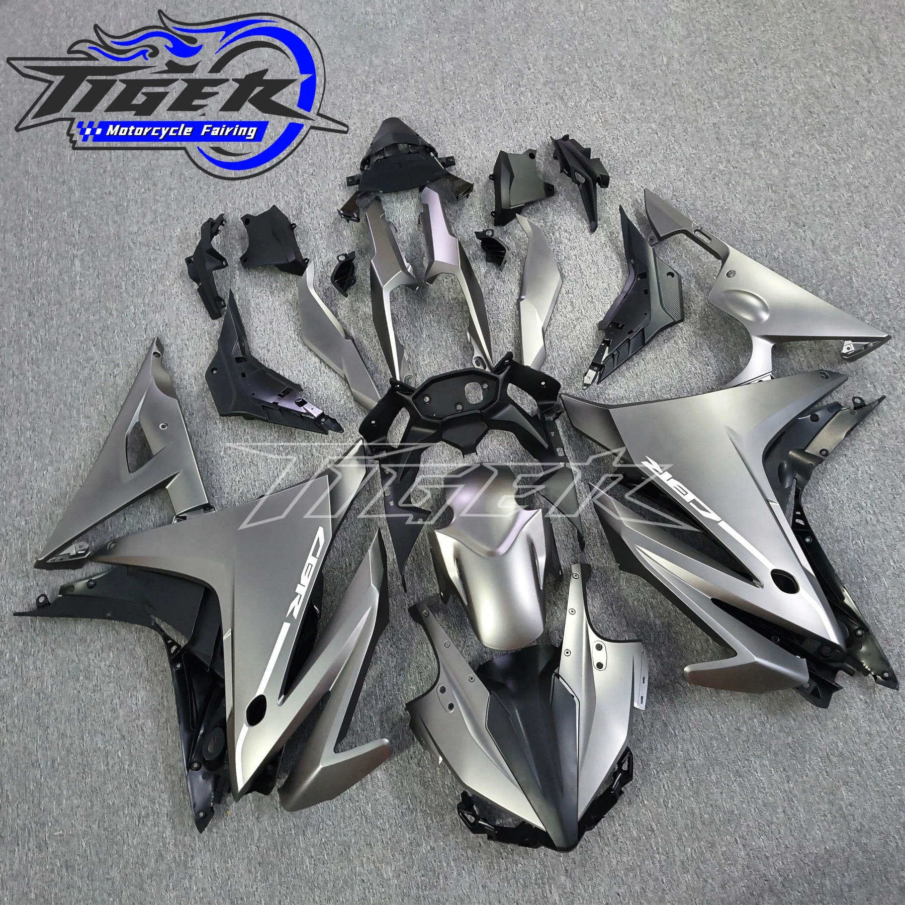 Top-rated Motorcycle Fairing Kit for HONDA CBR500R 2016 CBR 500R CBR500R 2017 2018 Blake Silver Fairings Bodywork Set