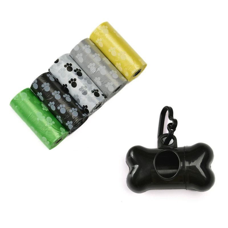 7 Color Dispenser Bone Shape Pet Waste Bag Holder Accessories for Animals Wholesale Dog Cat Garbage Bag Poop Bags Pets Supplies